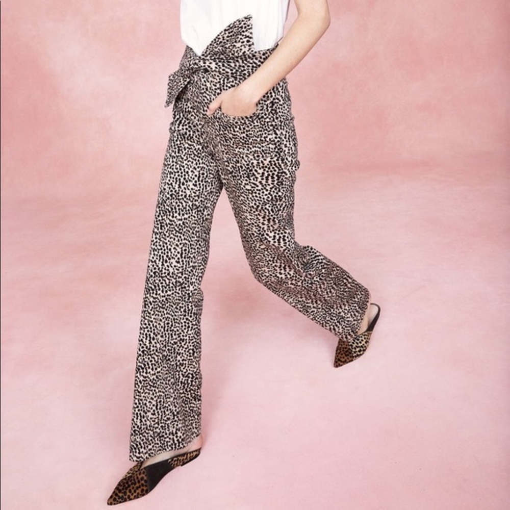NWT Ulla Johnson Wade Jeans Cheetah Sz 2